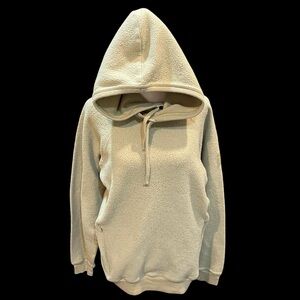 Alo Yoga Hoodie Triumph Fleece In Wasabi Green Sherpa Fleece Pullover Sz Large